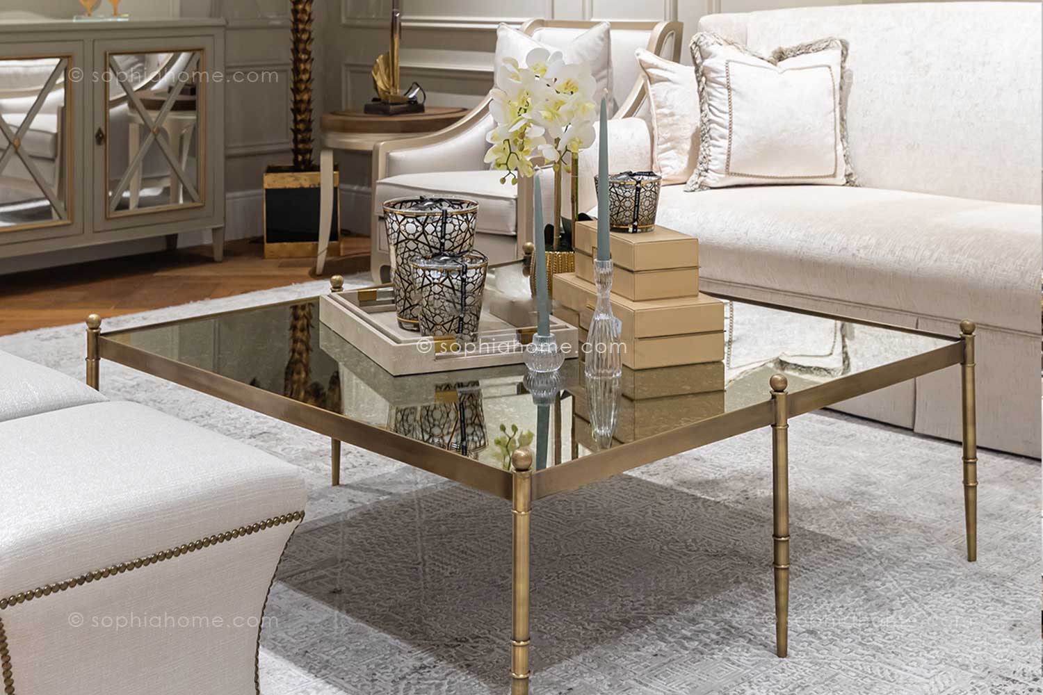 majlis-furniture-glass-top-Coffee-table-