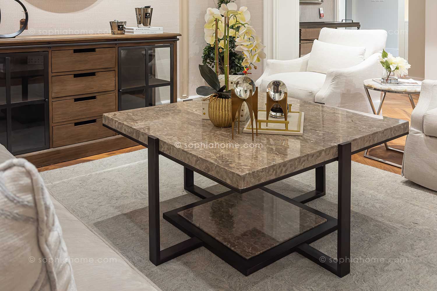 majlis-furniture-marble-top-Coffee-table-2