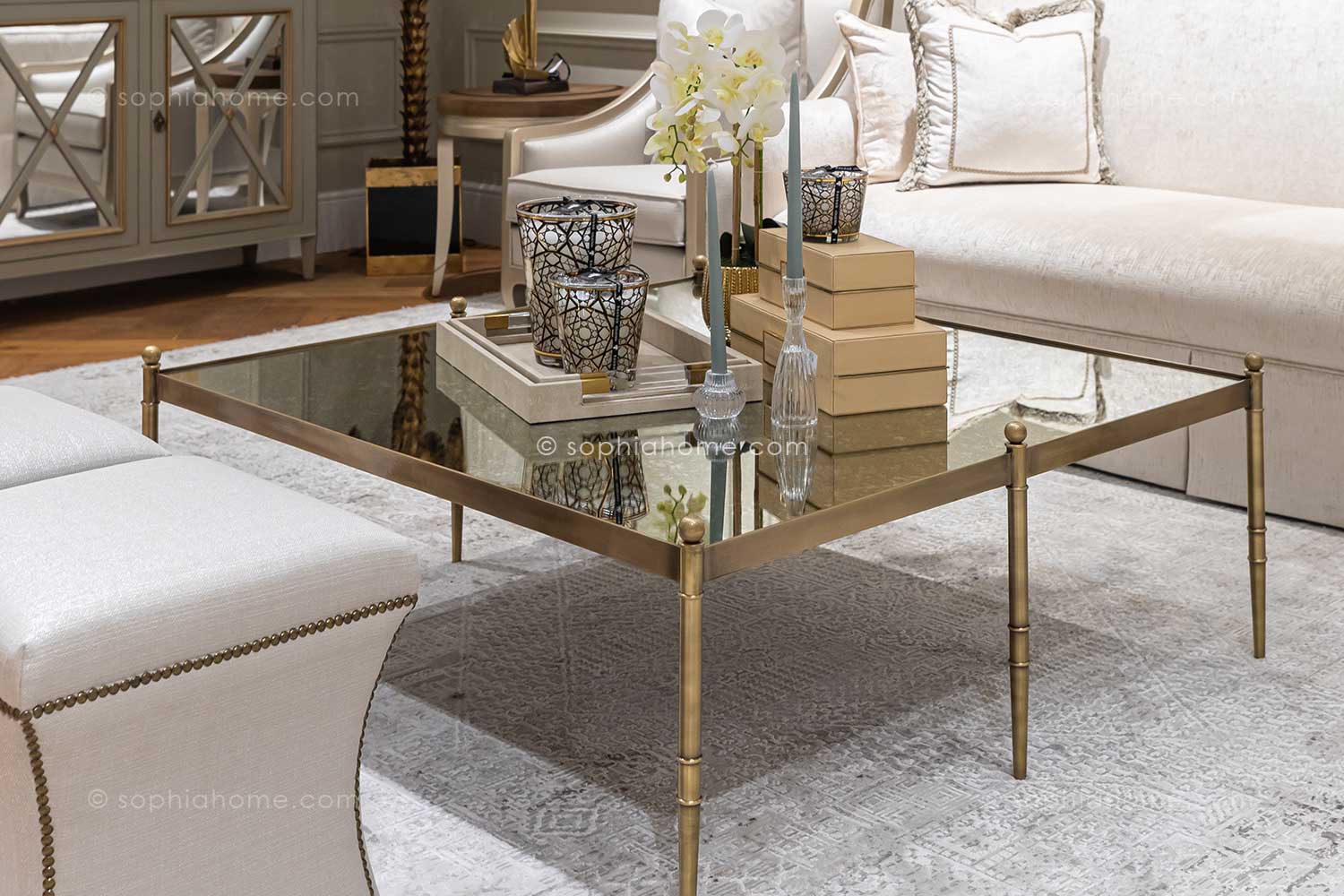 Living-room-furniture-Glass-Top-Coffee-Table-5