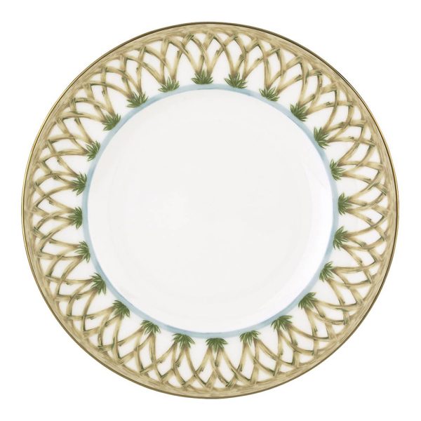 British Colonial Bamboo Accent Plate