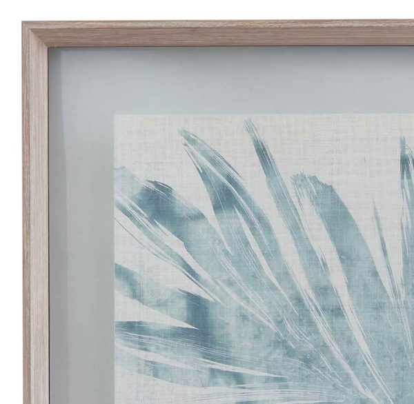 Burlap Ocean Palm II Framed Print - Image 2