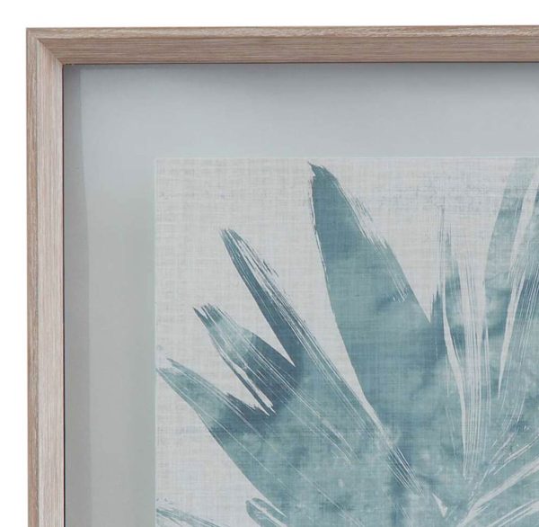 Burlap Ocean Palm III Framed Print - Image 2