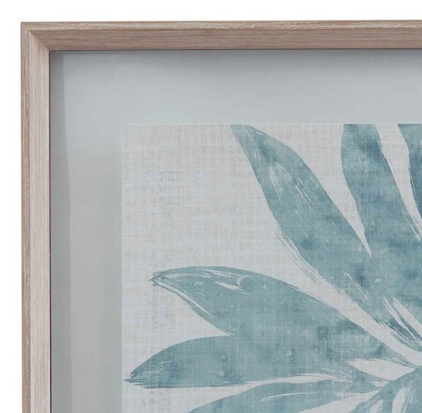 Burlap Ocean Palm IX Framed Print - Image 2