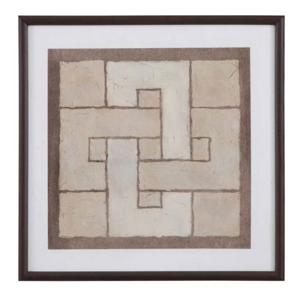 Knotted Tiles I Framed Print