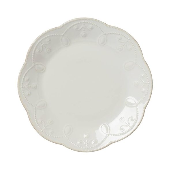 23cm French Perle White Accent Plate