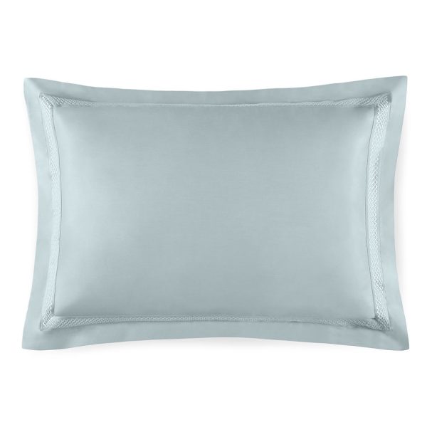 Luiz Oxford Pillow Case - Mist Blue