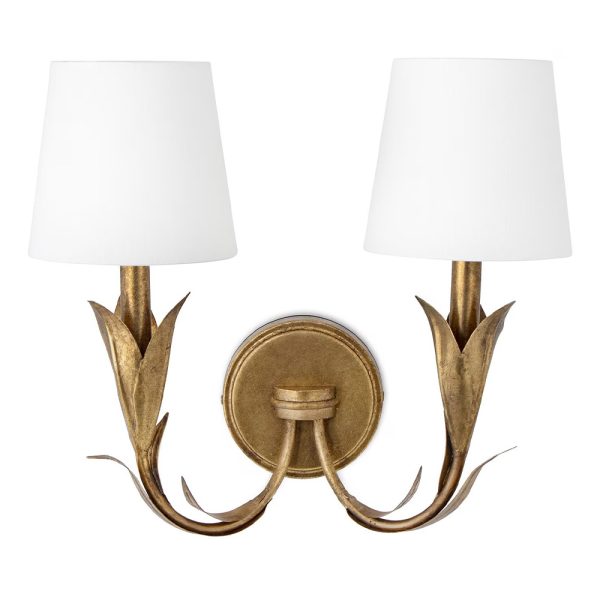 River Reed Sconce Double