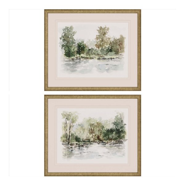 Wooded Stream Set of 2