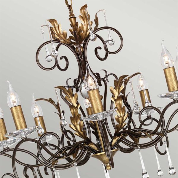 Amarilli 10 Light Chandelier - Image 2