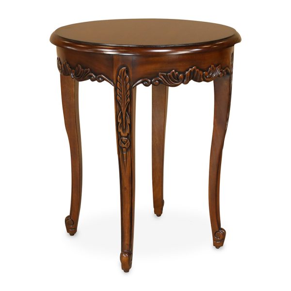 Village Mahogany Side Table with Cabriole Legs