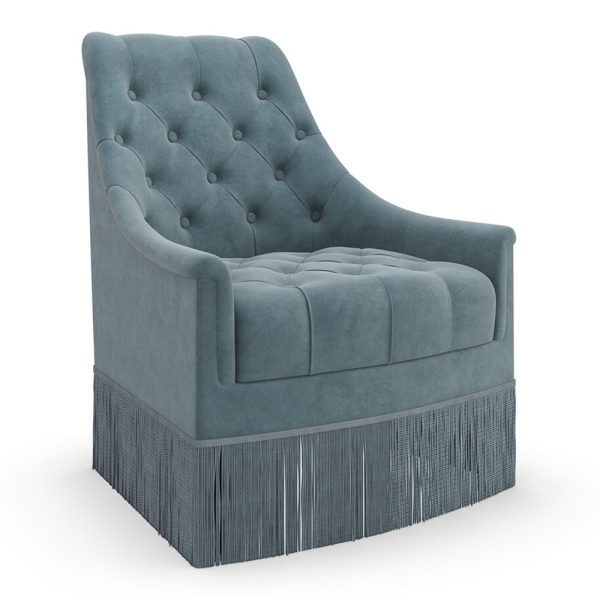 Classic Elegance Armchair - Blue