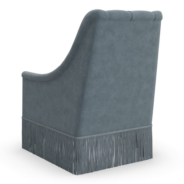 Classic Elegance Armchair - Blue - Image 3