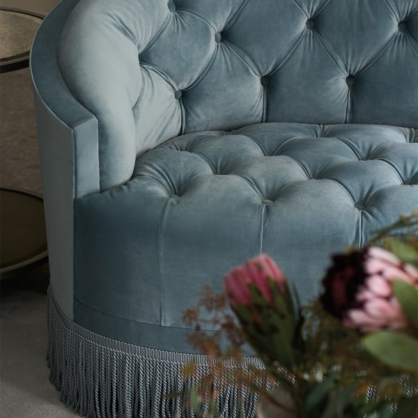 Classic Elegance Sofa - Blue - Image 3