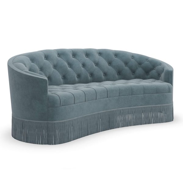 Classic Elegance Sofa - Blue - Image 2